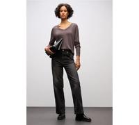 Street One Frauen V-Neck Pullover in Lila, Gr: 44