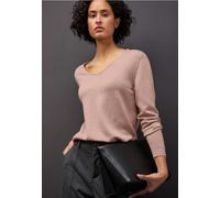 Street One Frauen V-Neck Pullover in Rosa, Gr: 42
