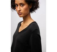 Street One Frauen V-Neck Pullover in Schwarz, Gr: 38