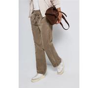 Street One Frauen Washed Look Cordhose in Braun, Gr: 42
