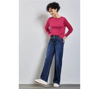 Street One Frauen Weicher Strickpullover in Pink, Gr: 42