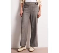 Stoffhose STREET ONE, Damen, Gr. 40, Länge 30, espresso braun, Stoff, 80% Polyester, 16% Viskose, 4% Elasthan, unifarben, comfort fit knöchelfrei, Hosen Stoffhose, Middle Waist (19666930-40) espresso