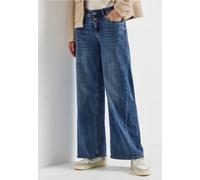 Street One Frauen Wide Leg Jeans in Blau, Gr: 29