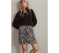 Street One Frauen Zebra Jacquard Rock in Braun, Gr: 46