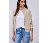 Street One Frauen Zipper Jacke in Beige, Gr: 38