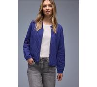 Street One Frauen Zipper Jacke mit Struktur in Blau, Gr: 40
