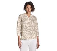 Street One Damen Gemusterte Leinenmix-Bluse