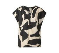 Street One - Gemusterte Bluse beige - Gr. - 36