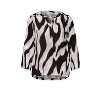 Street One - Gemusterte Bluse braun - Gr. - 40