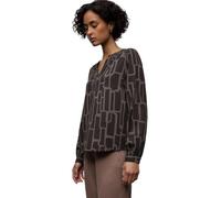 Street One Gemusterte Tunika Darkest Brown 42