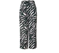 Stoffhose STREET ONE "Style Emee", Damen, Gr. 44, Länge 26, pine grove grün, Web, Obermaterial: 100% Viskose, bedruckt, casual, 7/8-Länge, Hosen, mit elastischem Bund und Tunnelzug, mit grafischem Mus