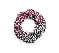 Street One Frauen Gemusterter Loop-Schal in Schwarz, Gr: One size