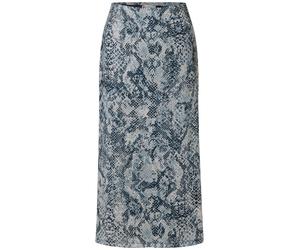 Street One - Gemusterter Mesh-Rock blau - Gr. - 34