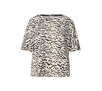 Street One - Gemustertes Batwing Shirt beige - Gr. - 44