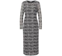 Street One - Gemustertes Mesh-Kleid schwarz - Gr. - 40