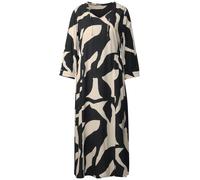 Street One Damen A144498 Gemustertes Midi-Kleid, Whale Tail Grey, 36