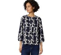 Street One Frauen Gemustertes Shirt in Blau, Gr: 44