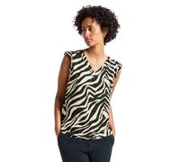 STREET ONE Damen A323570 Gemustertes Top, Pine Grove Green, 34