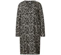 STREET ONE Damen A144442 Gemustertes Tunika-Kleid, Black, 34
