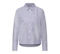 Street One Frauen Gestreifte Hemdbluse in Blau, Gr: 40