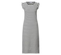 Street One Studio Midi-Kleid mit Rundhals und Streifen Off White 36