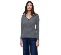 Street One Langarmshirt Damen Gr 38, shadowed navy, 96% Baumwolle/4% Elasthan, gestreift, Rundhals