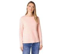 Street One Gestreiftes T-Shirt Frauen Light apricot/Orange Größe 40