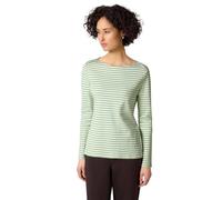 Street One Frauen Gestreiftes T-Shirt in Grün, Gr: 42