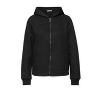 Street One Frauen Glitzernde Sweatjacke in Schwarz, Gr: 34