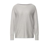 Street One - Glitzernder Dolman Pullover grau - Gr. - 34