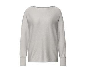 Street One - Glitzernder Dolman Pullover grau - Gr. - 42