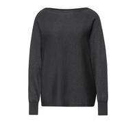 Street One Damenpullover Glitzernder Dolman – Grau – Größe 34