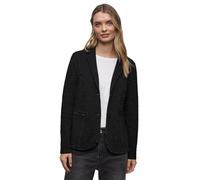 Street One - Glitzernder Jacquard Blazer schwarz - Gr. - 34