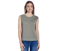 STREET ONE Damen A322954 Glitzerndes Strick-Look Top, Dusty Milky Green, 42