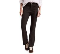 Street One Frauen High Waist Bootcut Hose im Skinny Fit in Braun, Gr: 38