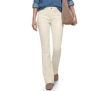 Slim-fit-Jeans STREET ONE, Damen, Gr. 33, Länge 30, ecru washed, Web, 55% Baumwolle, 21% Polyester, 14% Lyocell, 9% Viskose, 1% Elasthan, unifarben, lang, Jeans Slim-fit-Jeans, High Waist (81819547-33