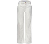 Comfort-fit-Jeans STREET ONE STUDIO, Damen, Gr. 32, Länge 28, ecru wash, Jeans, 66% Baumwolle, 21% Polyester, 11% Viskose, 2% Elasthan, unifarben, knöchelfrei, Jeans, High Waist (60728716-32) ecru was