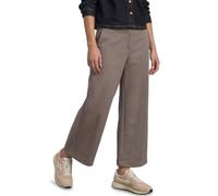 Culotte STREET ONE, Damen, Gr. 36, Länge 26, braun (schwarz coffee (länge 26)), Jersey, Obermaterial: 82% Polyester, 11% Viskose, 7% Elasthan, Jacquardmuster, ausgestellt lang, Hosen Culotte, Stoffhos