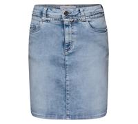 Street One Damen Knielanger Jeansrock mit Gürteldetail