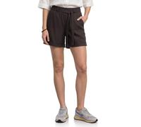 Shorts STREET ONE, Damen, Gr. 42, espresso braun, Stoff, 100% Viskose, unifarben, loose fit kurz, Hosen Shorts, mit Gürtel (44971140-42) espresso braun