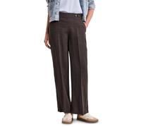 Stoffhose STREET ONE, Damen, Gr. 44, Länge 30, espresso braun, Web, Obermaterial: 100% Leinen, unifarben, loose fit lang, Hosen Stoffhose, im Loose Fit und aus Leinen (29147911-44) espresso braun
