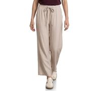 Stoffhose STREET ONE, Damen, Gr. 40, Länge 30, beige (clay sand), Stoff, 88% Viskose, 12% Polyamid, unifarben, loose fit lang, Hosen Stoffhose, Elastikbund mit Tunnelzug (64807625-40) clay sand