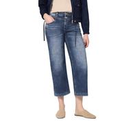 Loose-fit-Jeans STREET ONE, Damen, Gr. 33, Länge 26, dunkelblau wash, Jeans, 78% Baumwolle, 21% Polyester, 1% Elasthan, unifarben, 7/8-Länge, Jeans, High Waist (29570412-33) dunkelblau wash