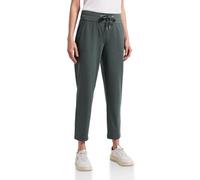 Street One Stoffhose Middle Waist Damen Loose Fit knöchelfrei L28 Gr. 42 marshy grün