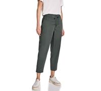 STREET ONE Damen A378683 Hose im Cargo Look, marshy Green, 40W x 28L
