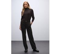 Street One Frauen Straight Leg Cordhose in Braun, Gr: 38