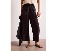 Street One Culotte High Waist, Loose Fit wadenlang, 100% Viskose, deep earth, Gr. 42, Länge 26