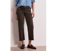 Street One Jeans Mid Waist Straight Leg Braun Washed Gr. 29 L28