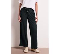 Street One Damen Jogginghose High Waist Wide Leg Pine Grove Grün Gr. 44 L30