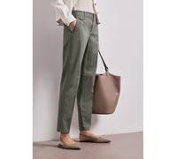 Street One Chinohose Damen Casual Fit Twill 97% Baumwolle/3% Elasthan Dusky Grün Gr. 42 Länge 28